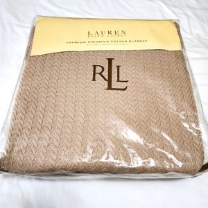Ralph Lauren King Blanket Tan NWT